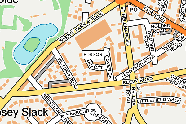 BD6 3QR map - OS OpenMap – Local (Ordnance Survey)