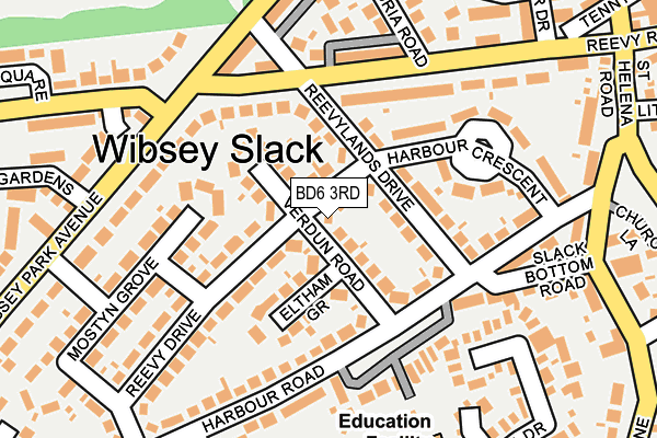 BD6 3RD map - OS OpenMap – Local (Ordnance Survey)