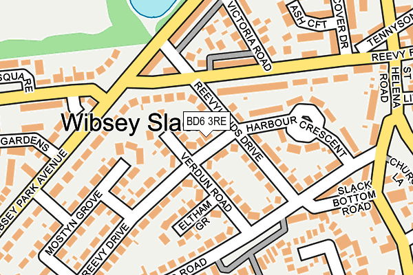 BD6 3RE map - OS OpenMap – Local (Ordnance Survey)