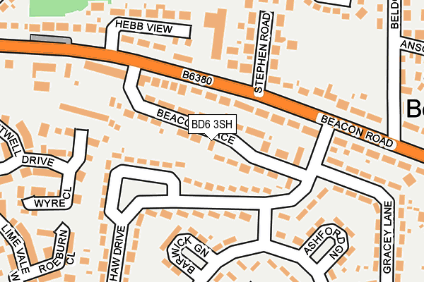 BD6 3SH map - OS OpenMap – Local (Ordnance Survey)