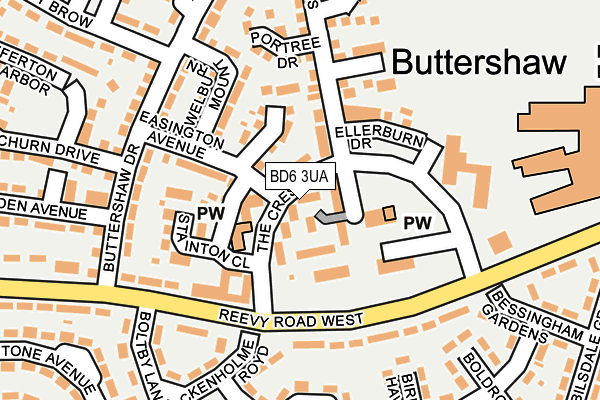 BD6 3UA map - OS OpenMap – Local (Ordnance Survey)