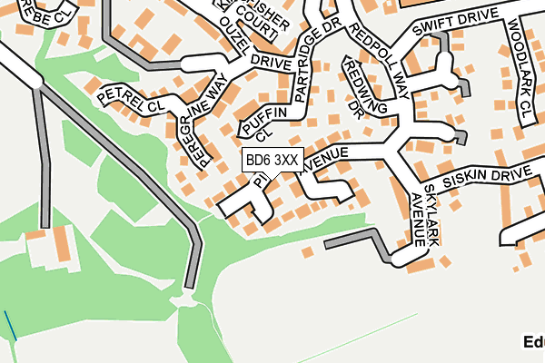 BD6 3XX map - OS OpenMap – Local (Ordnance Survey)