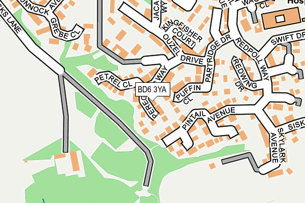 BD6 3YA map - OS OpenMap – Local (Ordnance Survey)