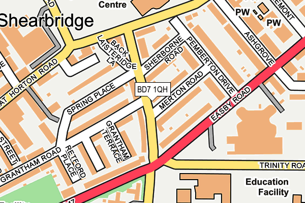 BD7 1QH map - OS OpenMap – Local (Ordnance Survey)