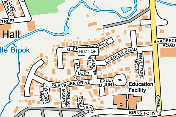 BD7 2QE map - OS OpenMap – Local (Ordnance Survey)