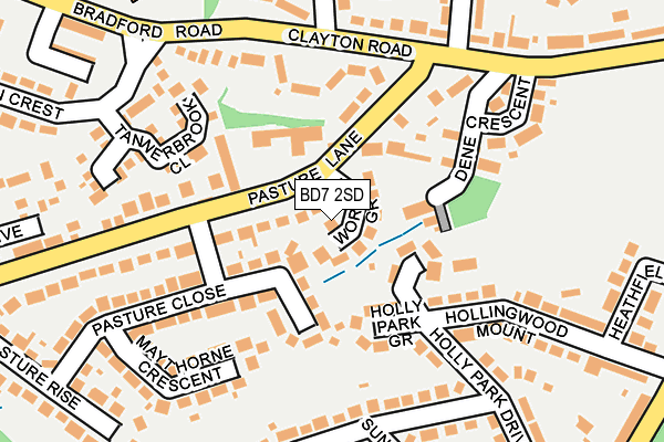 BD7 2SD map - OS OpenMap – Local (Ordnance Survey)