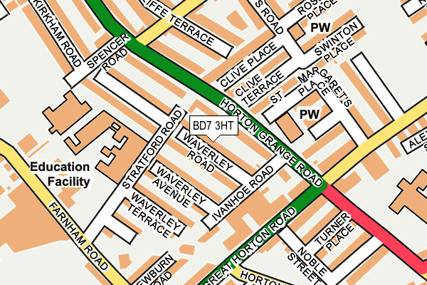 BD7 3HT map - OS OpenMap – Local (Ordnance Survey)