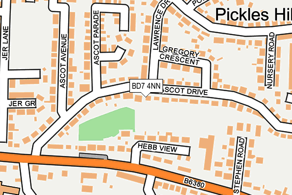 BD7 4NN map - OS OpenMap – Local (Ordnance Survey)