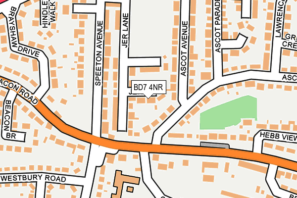 BD7 4NR map - OS OpenMap – Local (Ordnance Survey)