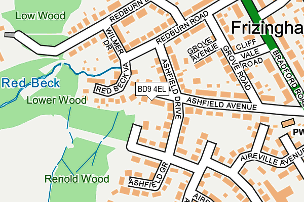 BD9 4EL map - OS OpenMap – Local (Ordnance Survey)