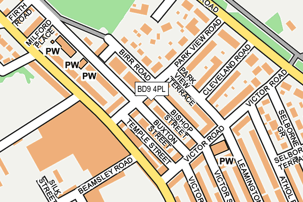 BD9 4PL map - OS OpenMap – Local (Ordnance Survey)