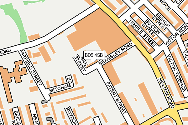 BD9 4SB map - OS OpenMap – Local (Ordnance Survey)