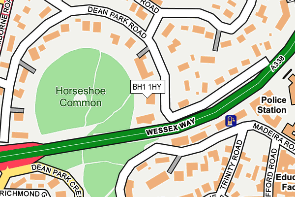 Map of 34 DEAN PARK ROAD LIMITED at local scale