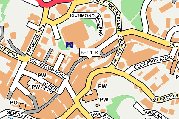 BH1 1LR map - OS OpenMap – Local (Ordnance Survey)