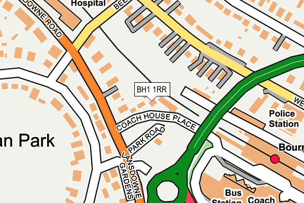 BH1 1RR map - OS OpenMap – Local (Ordnance Survey)