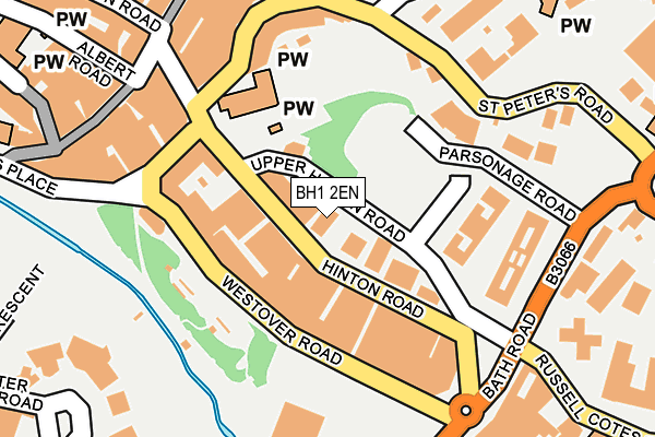 BH1 2EN map - OS OpenMap – Local (Ordnance Survey)
