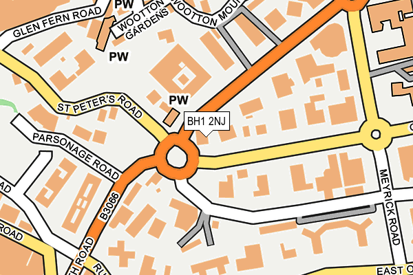 BH1 2NJ map - OS OpenMap – Local (Ordnance Survey)