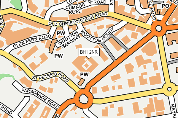 BH1 2NR map - OS OpenMap – Local (Ordnance Survey)