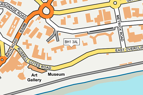 BH1 3AL map - OS OpenMap – Local (Ordnance Survey)