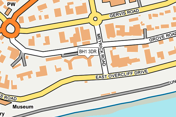 BH1 3DR map - OS OpenMap – Local (Ordnance Survey)