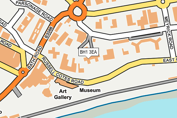 BH1 3EA map - OS OpenMap – Local (Ordnance Survey)