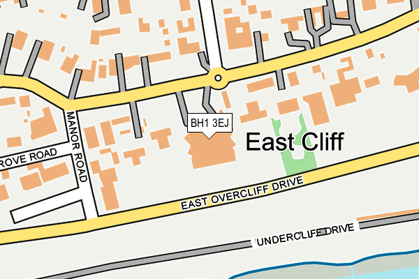 BH1 3EJ map - OS OpenMap – Local (Ordnance Survey)