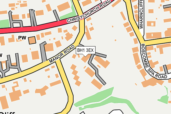 BH1 3EX map - OS OpenMap – Local (Ordnance Survey)