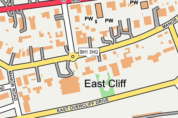 BH1 3HQ map - OS OpenMap – Local (Ordnance Survey)