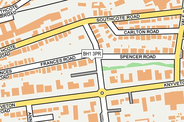 BH1 3PR map - OS OpenMap – Local (Ordnance Survey)