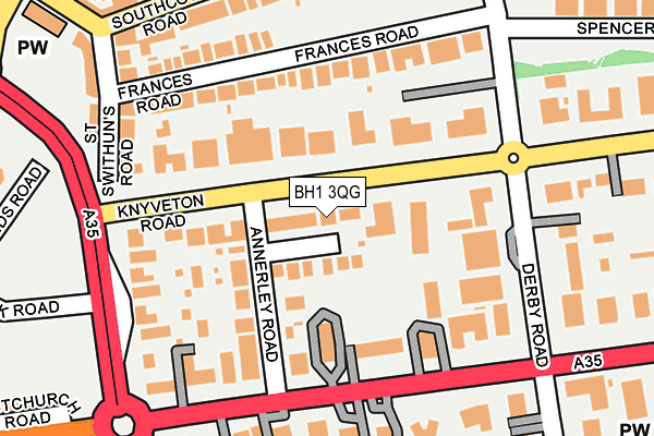 BH1 3QG map - OS OpenMap – Local (Ordnance Survey)