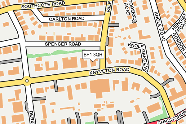 BH1 3QH map - OS OpenMap – Local (Ordnance Survey)