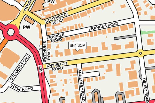 BH1 3QP map - OS OpenMap – Local (Ordnance Survey)