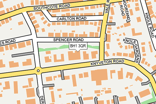 BH1 3QR map - OS OpenMap – Local (Ordnance Survey)