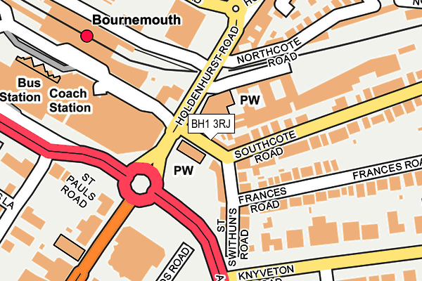 BH1 3RJ map - OS OpenMap – Local (Ordnance Survey)