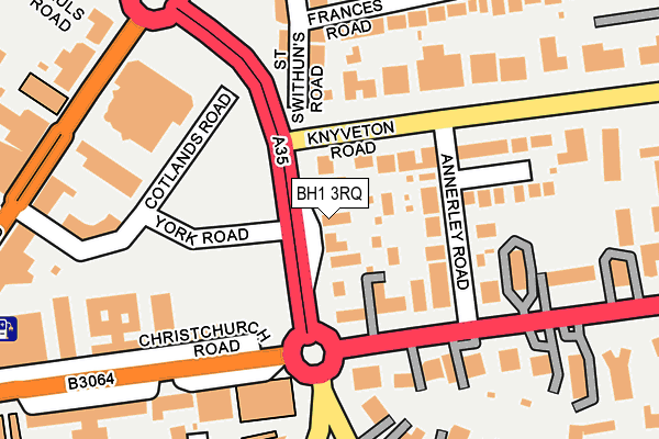 BH1 3RQ map - OS OpenMap – Local (Ordnance Survey)