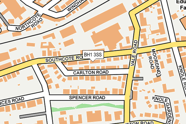 BH1 3SS map - OS OpenMap – Local (Ordnance Survey)