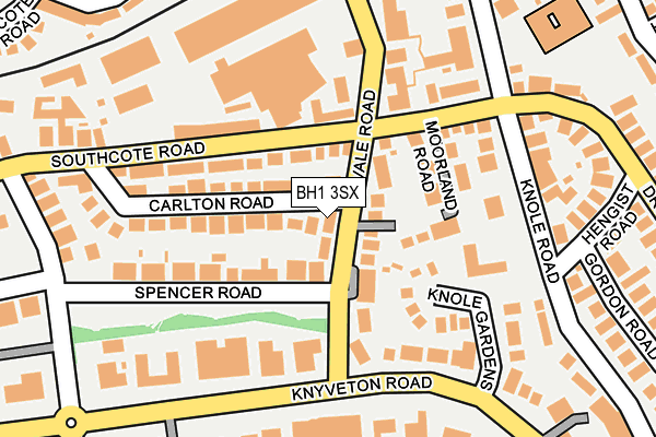 BH1 3SX map - OS OpenMap – Local (Ordnance Survey)