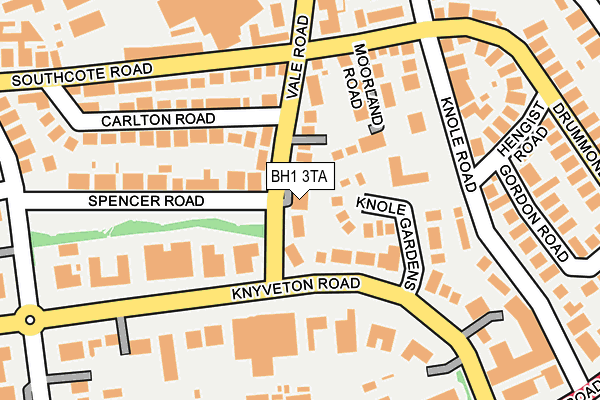 BH1 3TA map - OS OpenMap – Local (Ordnance Survey)