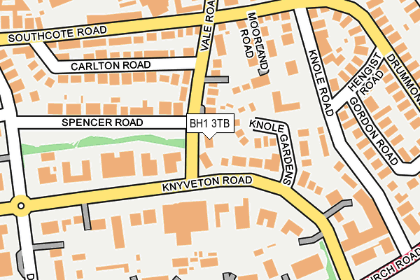 BH1 3TB map - OS OpenMap – Local (Ordnance Survey)