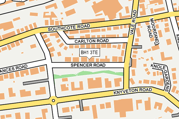 BH1 3TE map - OS OpenMap – Local (Ordnance Survey)