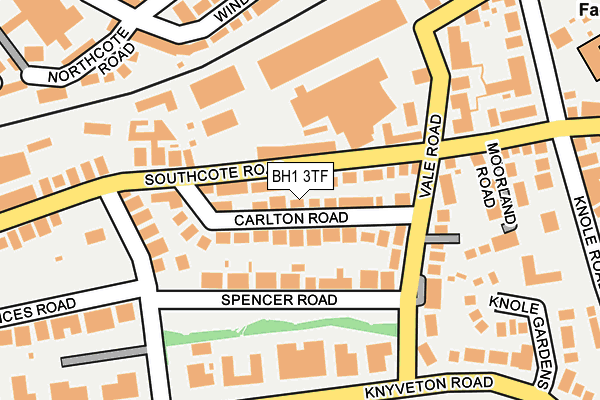 BH1 3TF map - OS OpenMap – Local (Ordnance Survey)