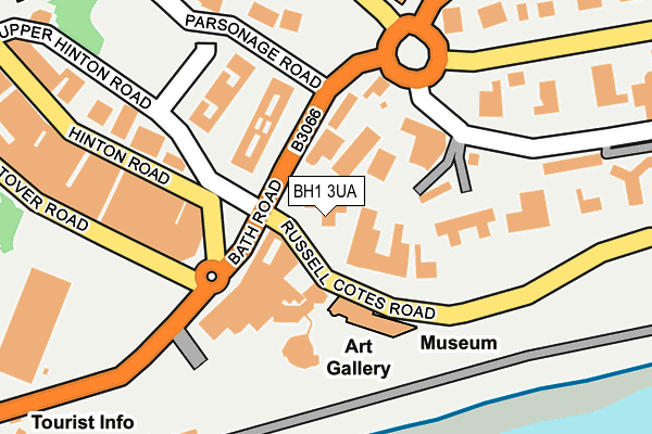 BH1 3UA map - OS OpenMap – Local (Ordnance Survey)
