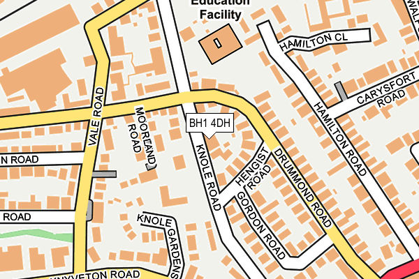 BH1 4DH map - OS OpenMap – Local (Ordnance Survey)