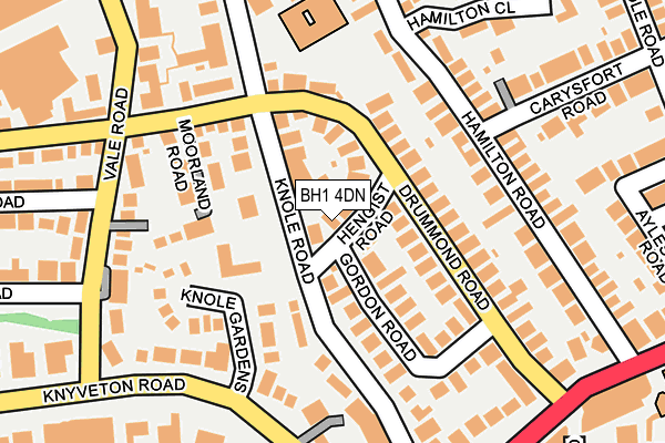 BH1 4DN map - OS OpenMap – Local (Ordnance Survey)