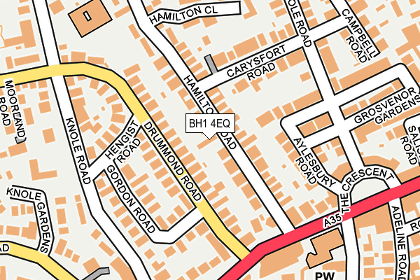 BH1 4EQ map - OS OpenMap – Local (Ordnance Survey)