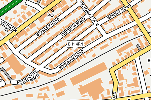 BH1 4RN map - OS OpenMap – Local (Ordnance Survey)