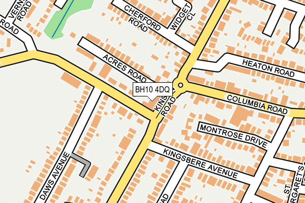 BH10 4DQ map - OS OpenMap – Local (Ordnance Survey)