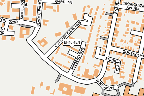 BH10 4EN map - OS OpenMap – Local (Ordnance Survey)