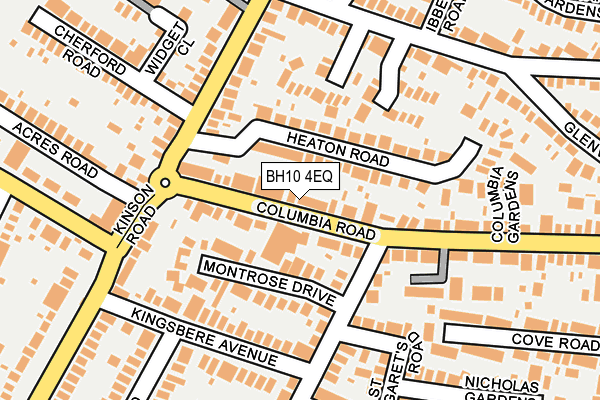 BH10 4EQ map - OS OpenMap – Local (Ordnance Survey)