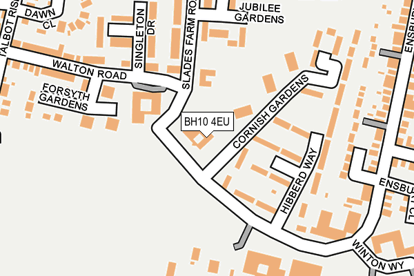 BH10 4EU map - OS OpenMap – Local (Ordnance Survey)
